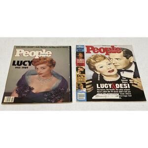 VTG People Magazine Lucy & Desi Lucille Ball Memorial Edition 1989 1991 Lot Of 2